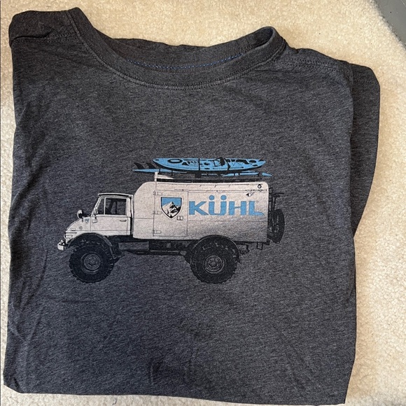Kuhl Other - RARE Men's Size Large KUHL Charcoal Adventure Truck Short Sleeve Tee GUC